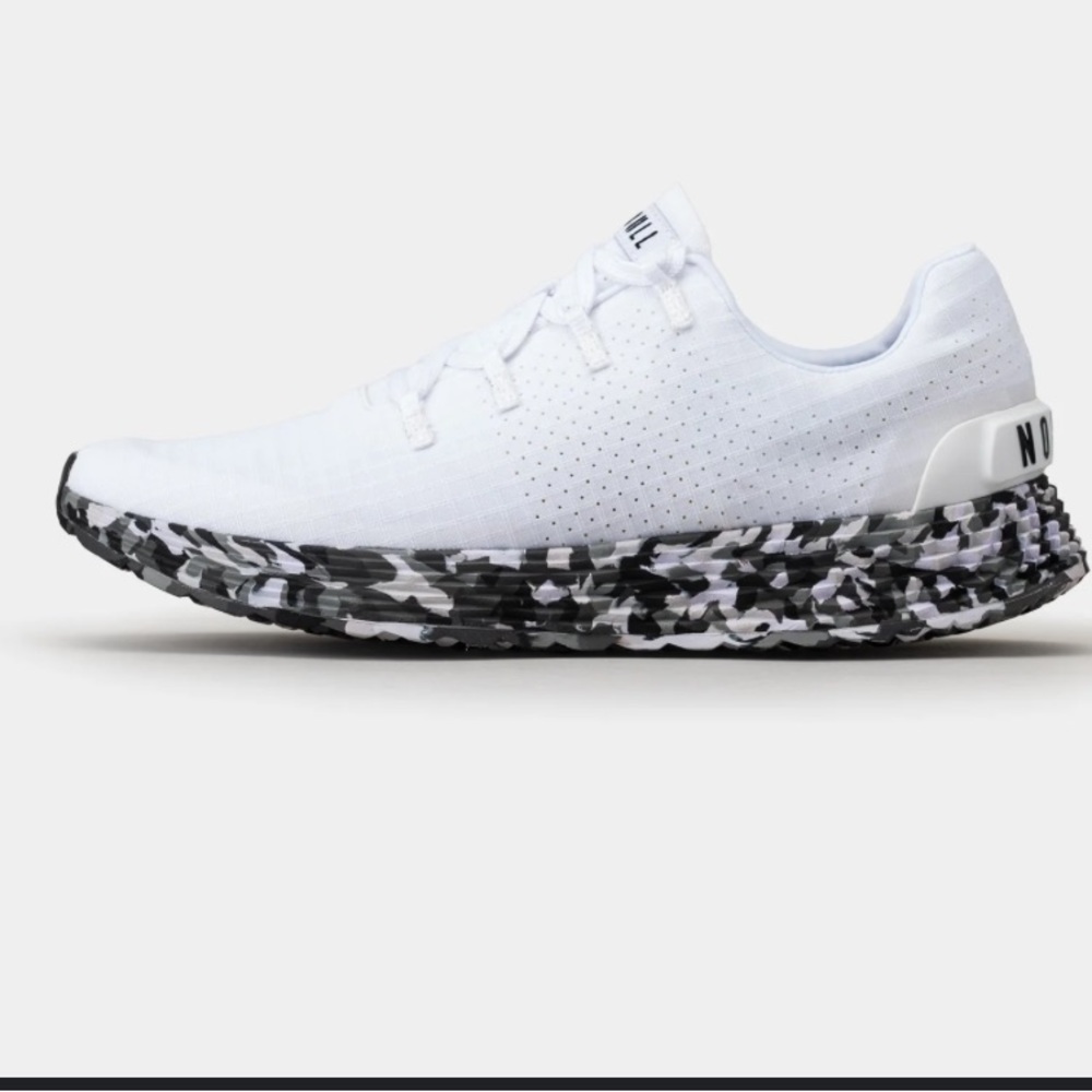 Nobull Wild Ripstop Runner White Gray Camo Women’s Shoes Size 10.5